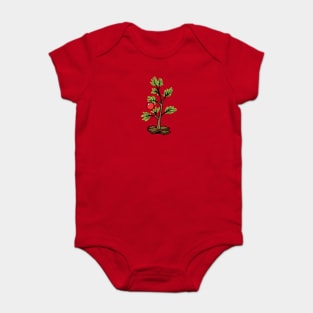 Browns Christmas Tree Baby Bodysuit